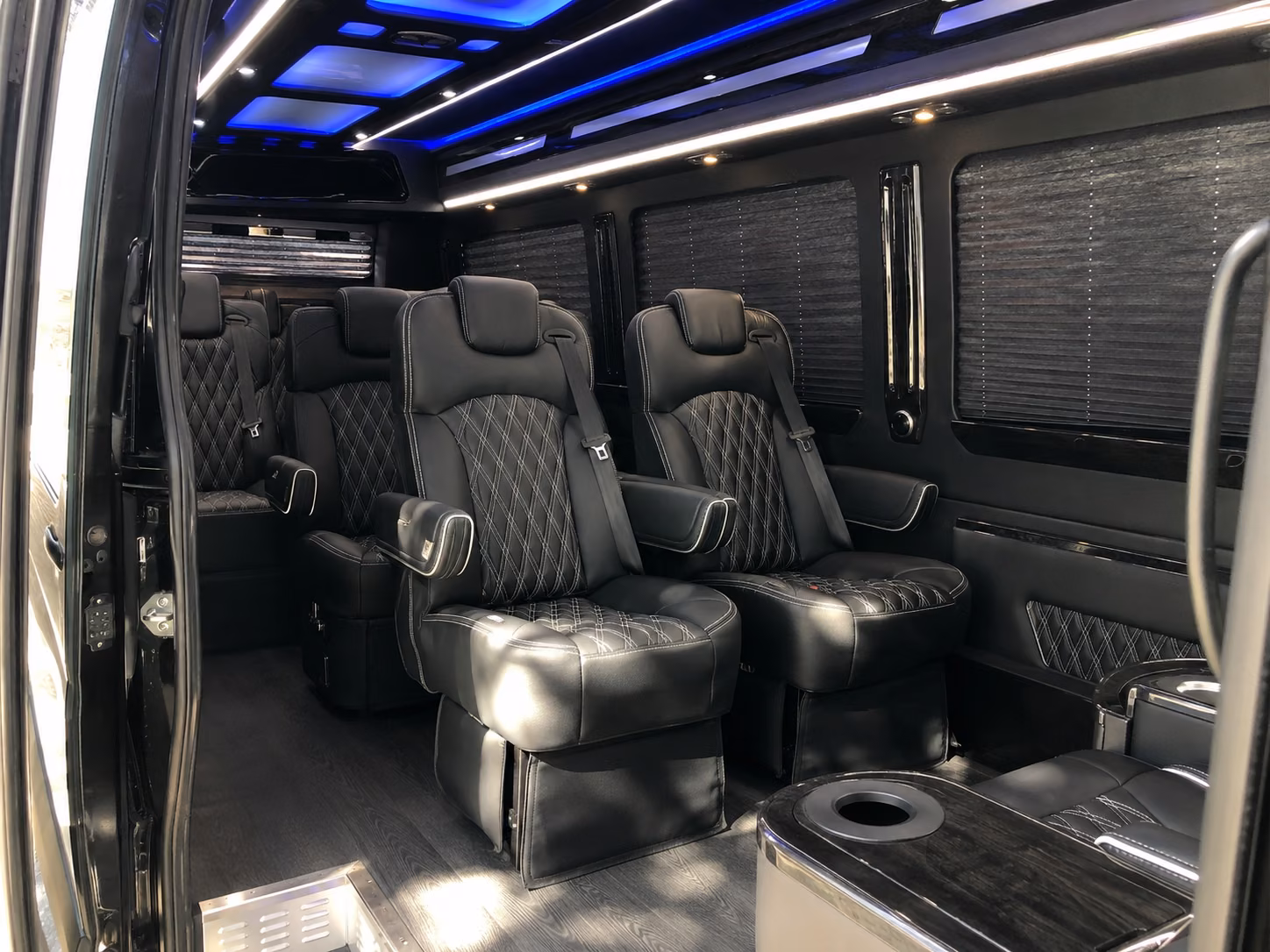 reno 18 passenger sprinter van inside