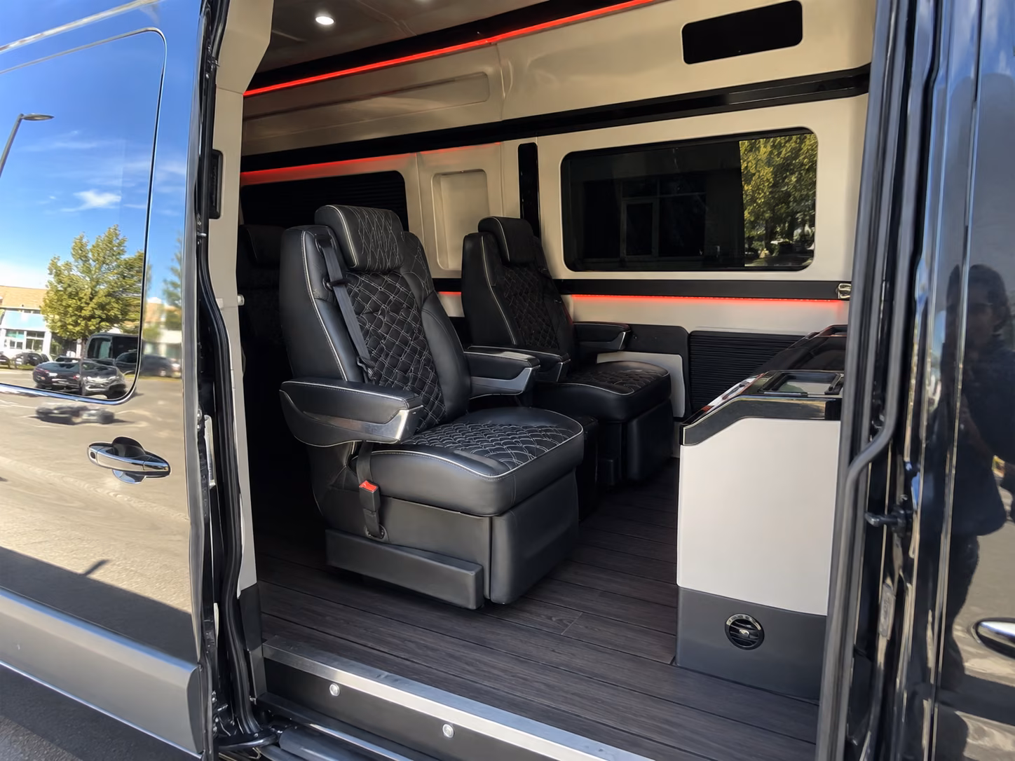 reno 20 passenger sprinter van inside